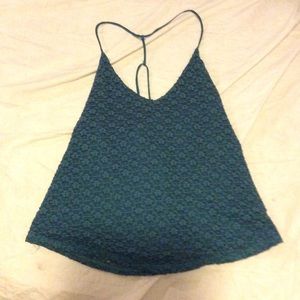 Kimchi Blue Teal Knit Tank Top